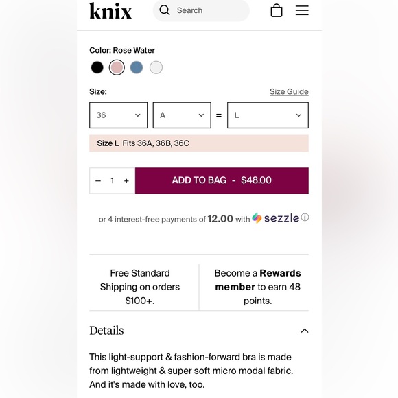 Knix Bra. Brand New! Wireless Comfort - Picture 5 of 5